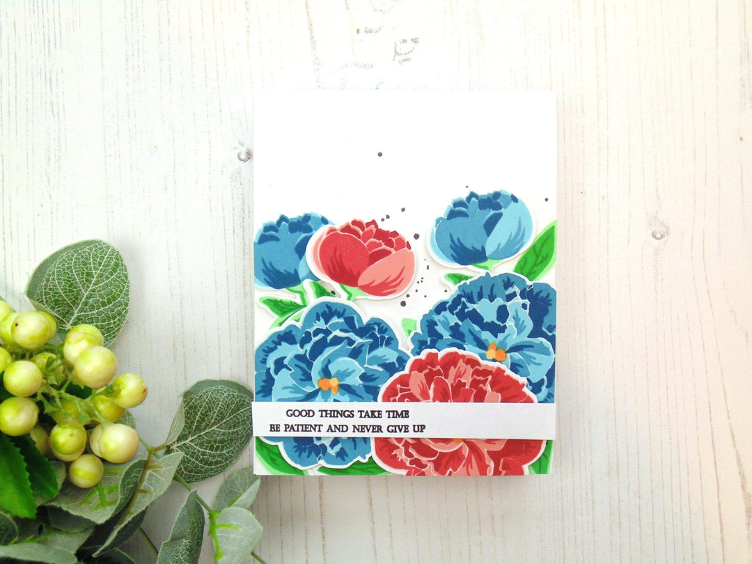 Altenew Stamp & Die & Stencil Bundle Bloom & Bud Stamp & Die & Mask Stencil Bundle