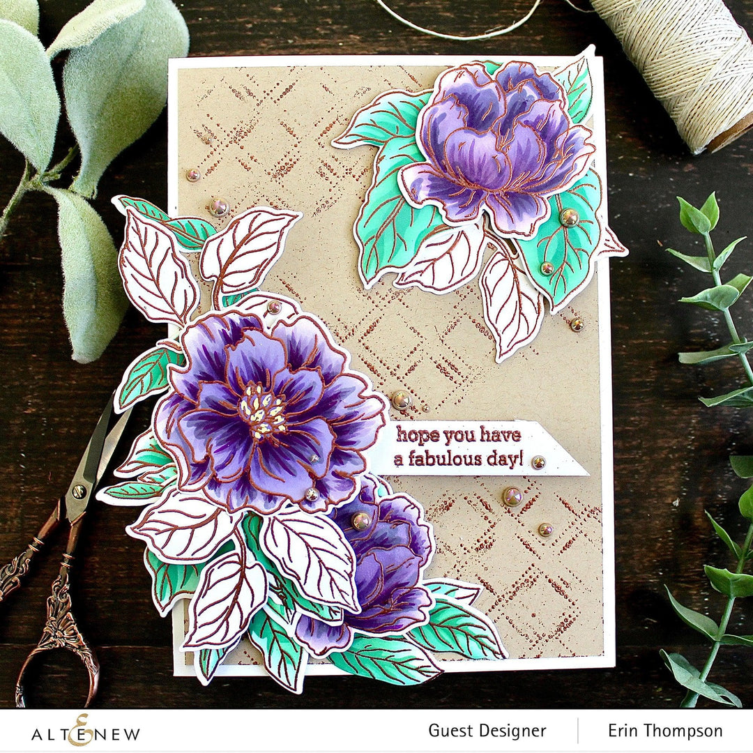 Altenew Stamp & Die & Stencil Bundle Botanical Illustrations Complete Bundle