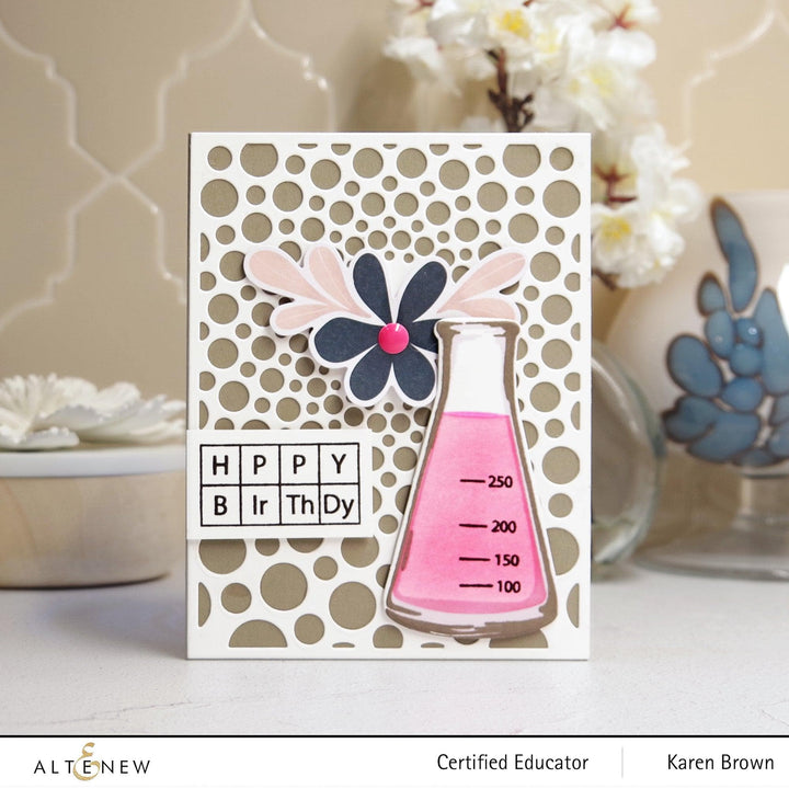 Altenew Stamp & Die & Stencil Bundle Chemistry Vases Complete Bundle