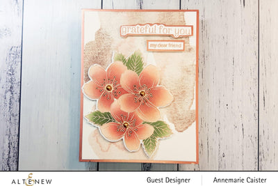Altenew Stamp & Die & Stencil Bundle Cherry Blossoms Bunch Complete Product Bundle