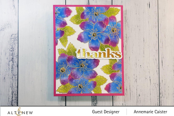 Altenew Stamp & Die & Stencil Bundle Cherry Blossoms Bunch Complete Product Bundle