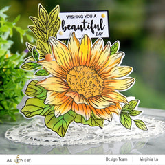 Altenew Stamp & Die & Stencil Bundle Dancing Sunflowers Complete Bundle