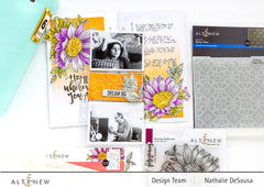 Altenew Stamp & Die & Stencil Bundle Dancing Sunflowers Complete Bundle