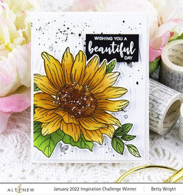 Altenew Stamp & Die & Stencil Bundle Dancing Sunflowers Complete Bundle