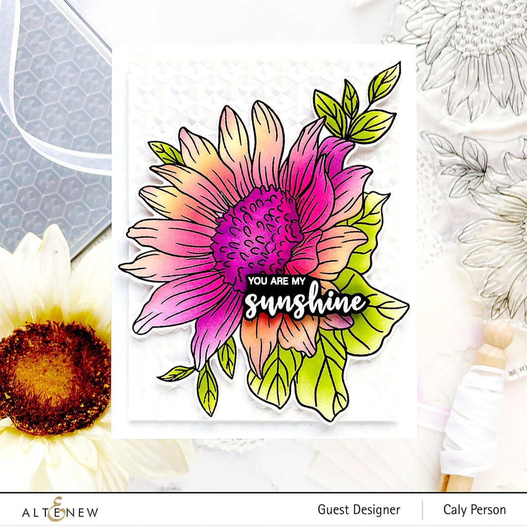 Altenew Stamp & Die & Stencil Bundle Dancing Sunflowers Complete Bundle