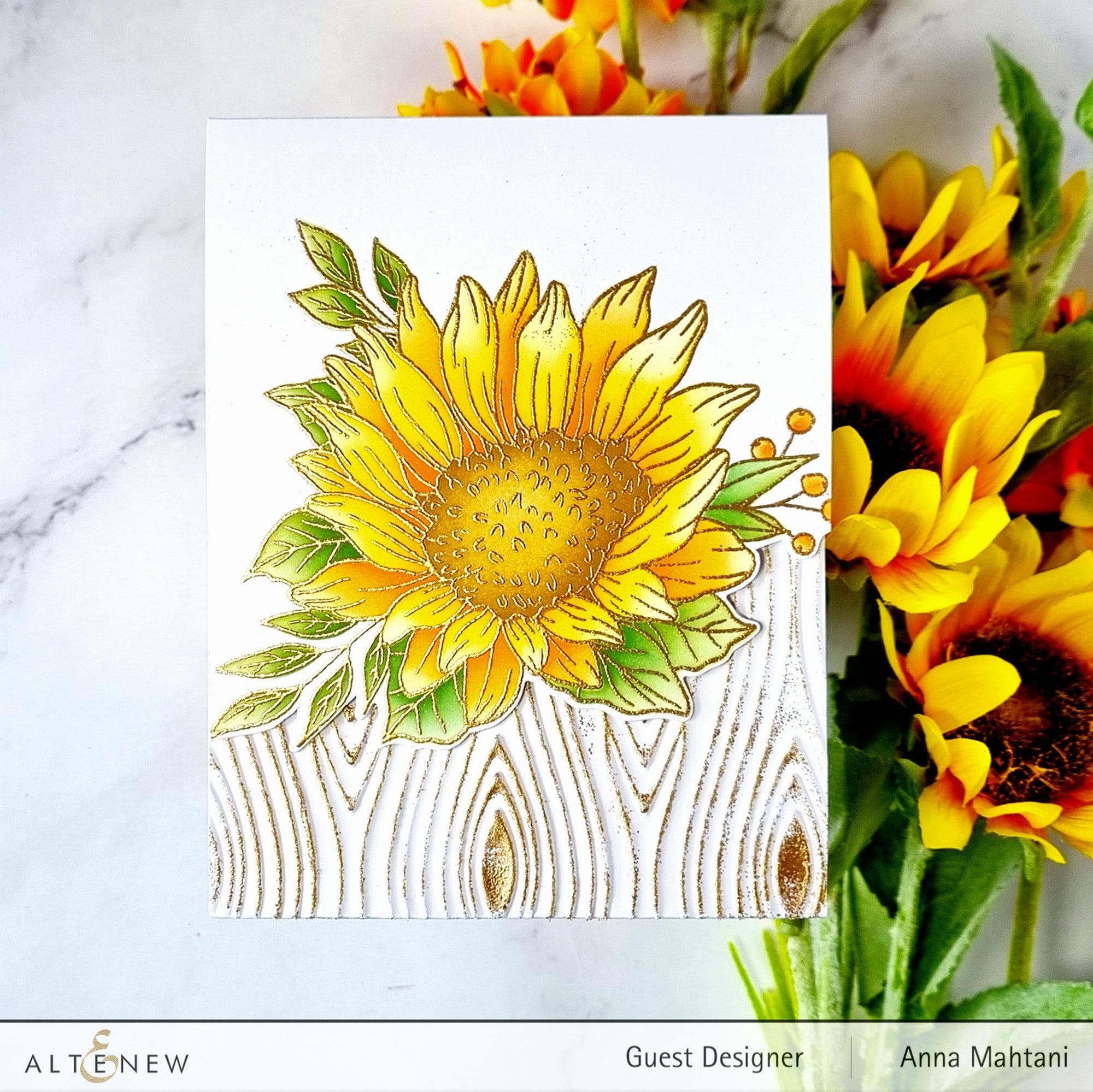Sunflowers007様御専用 Dancing Sunflowers Stamp & Die & Stencil Bundle | Altenew