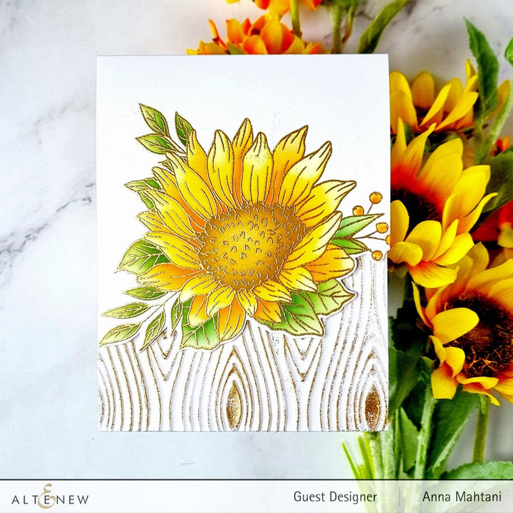 Altenew Stamp & Die & Stencil Bundle Dancing Sunflowers Complete Bundle