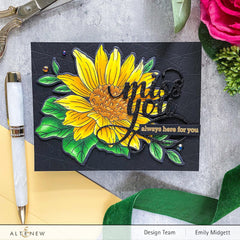 Altenew Stamp & Die & Stencil Bundle Dancing Sunflowers Complete Bundle