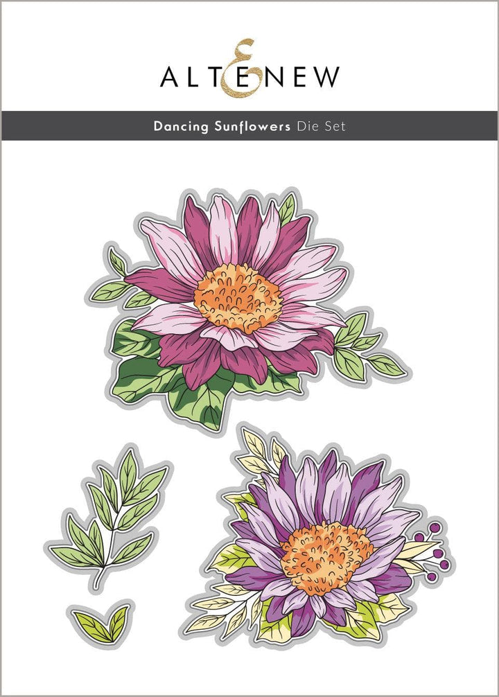 Altenew Stamp & Die & Stencil Bundle Dancing Sunflowers