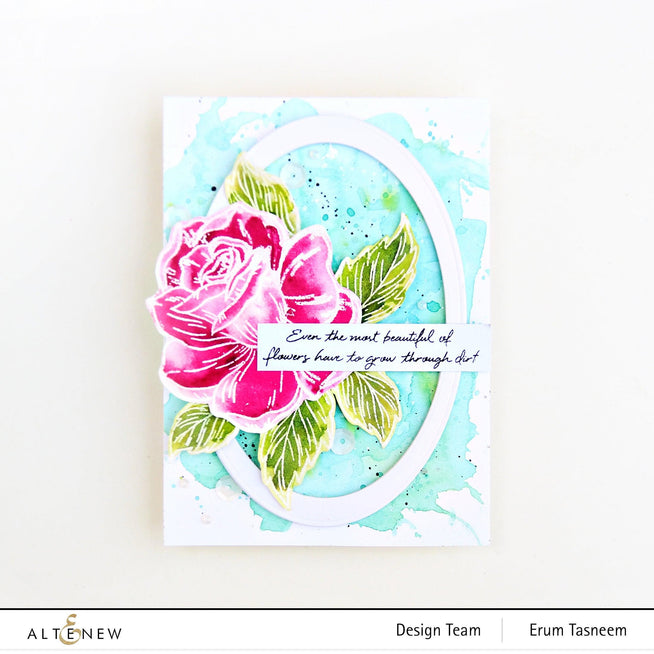 Altenew Stamp & Die & Stencil Bundle Darling Rose Stamp & Die & Mask Stencil Bundle