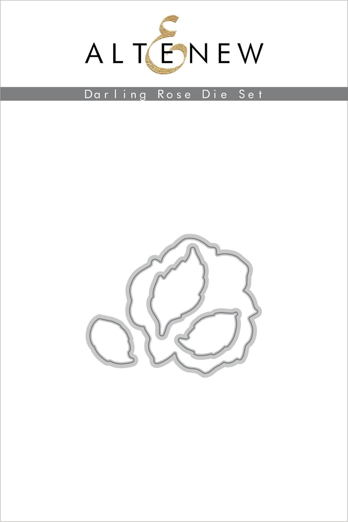 Altenew Stamp & Die & Stencil Bundle Darling Rose