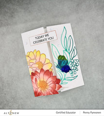 Altenew Stamp & Die & Stencil Bundle Dazzling Dahlia Stamp & Die & Stencil Bundle