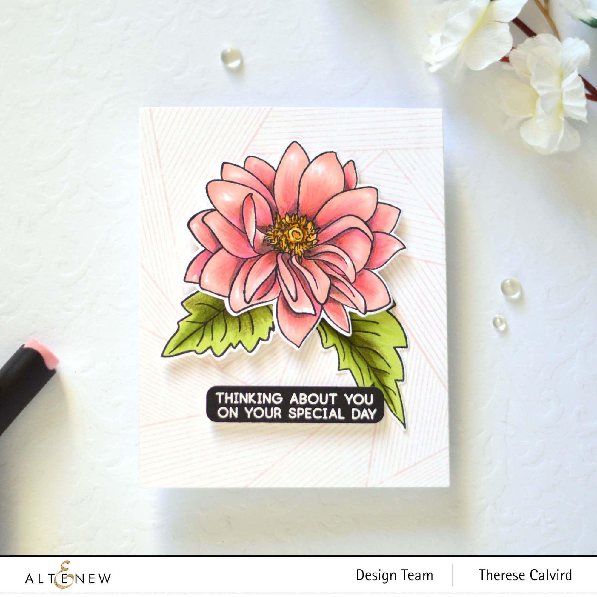 Dazzling Dahlia Stamp & Die & Stencil Bundle | Altenew