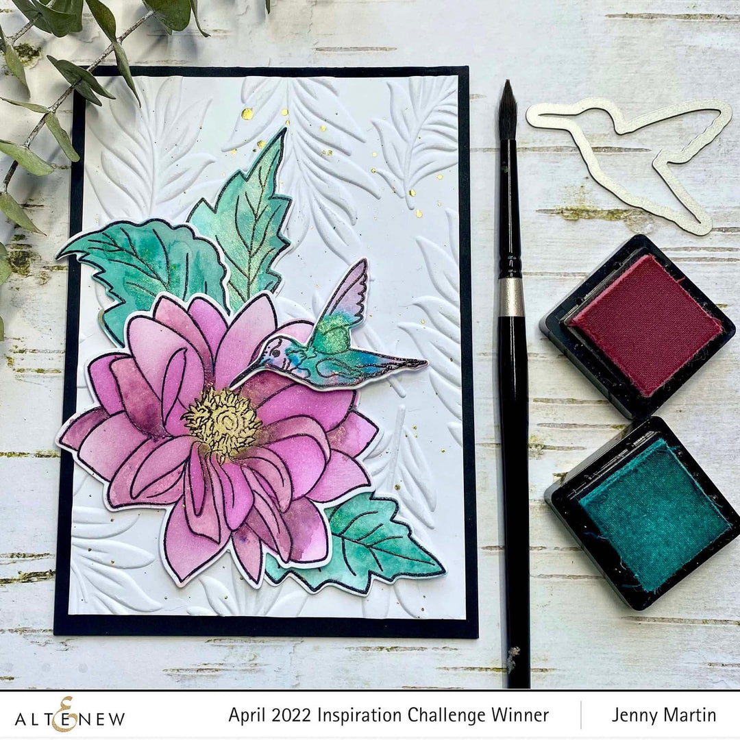 Altenew Stamp & Die & Stencil Bundle Dazzling Dahlia Stamp & Die & Stencil Bundle