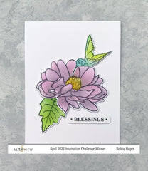 Altenew Stamp & Die & Stencil Bundle Dazzling Dahlia Stamp & Die & Stencil Bundle