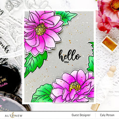 Altenew Stamp & Die & Stencil Bundle Dazzling Dahlia Stamp & Die & Stencil Bundle