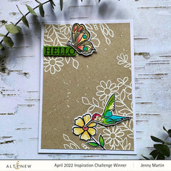 Altenew Stamp & Die & Stencil Bundle Dazzling Dahlia Stamp & Die & Stencil Bundle