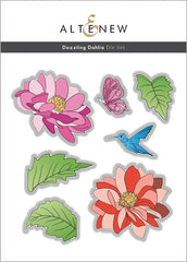 Altenew Stamp & Die & Stencil Bundle Dazzling Dahlia Stamp & Die & Stencil Bundle