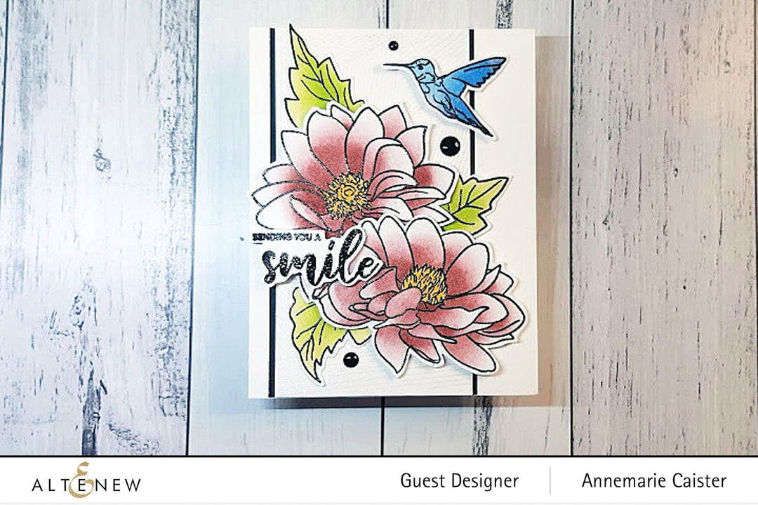 Altenew Stamp & Die & Stencil Bundle Dazzling Dahlia Stamp & Die & Stencil Bundle