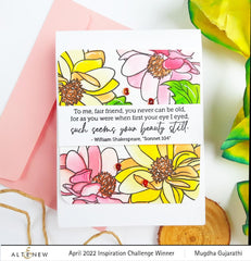 Altenew Stamp & Die & Stencil Bundle Dazzling Dahlia Stamp & Die & Stencil Bundle