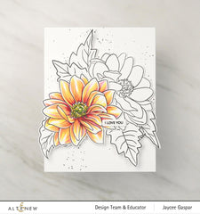 Altenew Stamp & Die & Stencil Bundle Dazzling Dahlia Stamp & Die & Stencil Bundle