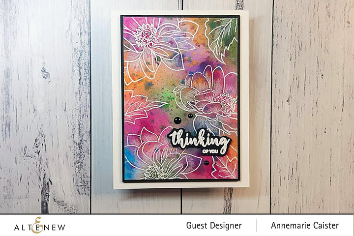 Altenew Stamp & Die & Stencil Bundle Dazzling Dahlia Stamp & Die & Stencil Bundle