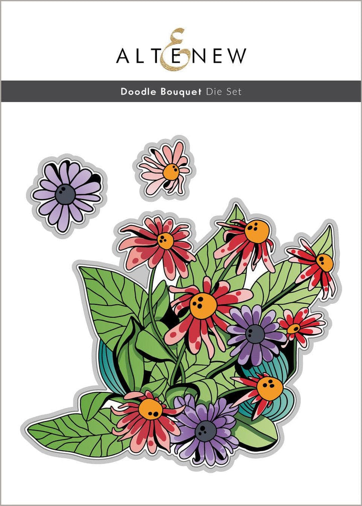 Altenew Stamp & Die & Stencil Bundle Doodle Bouquet