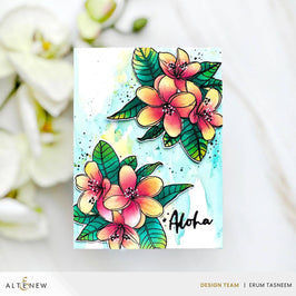 Altenew Stamp & Die & Stencil Bundle Exotic Plumerias