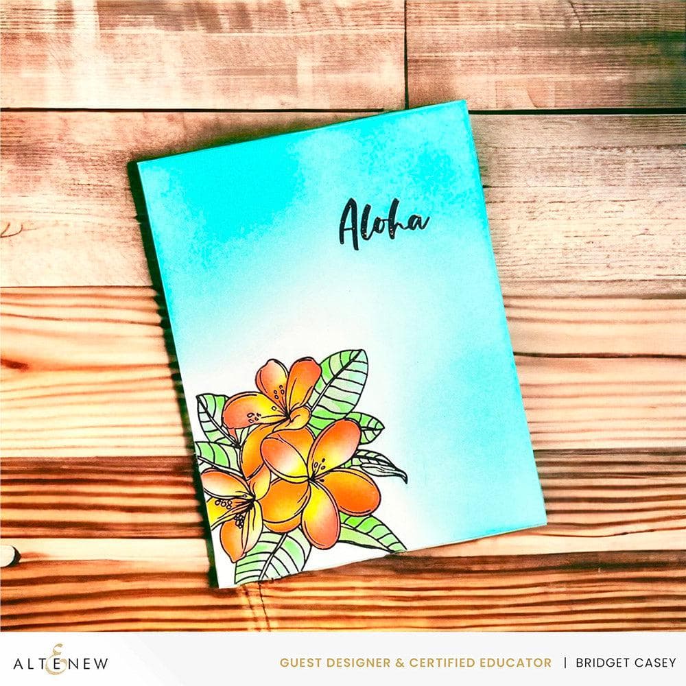 Altenew Stamp & Die & Stencil Bundle Exotic Plumerias