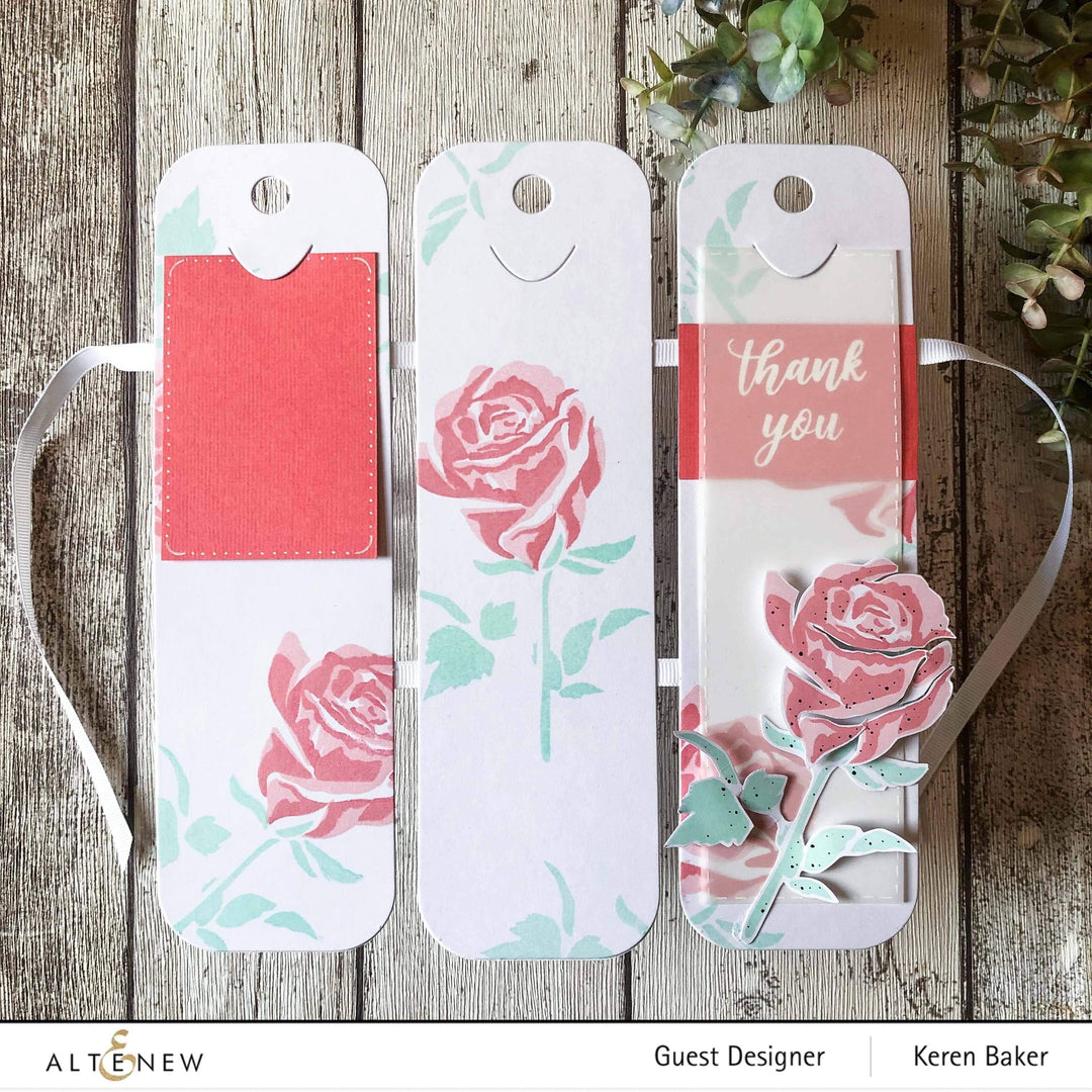 Altenew Stamp & Die & Stencil Bundle Fairy Tale Rose Stamp & Die & Stencil Bundle
