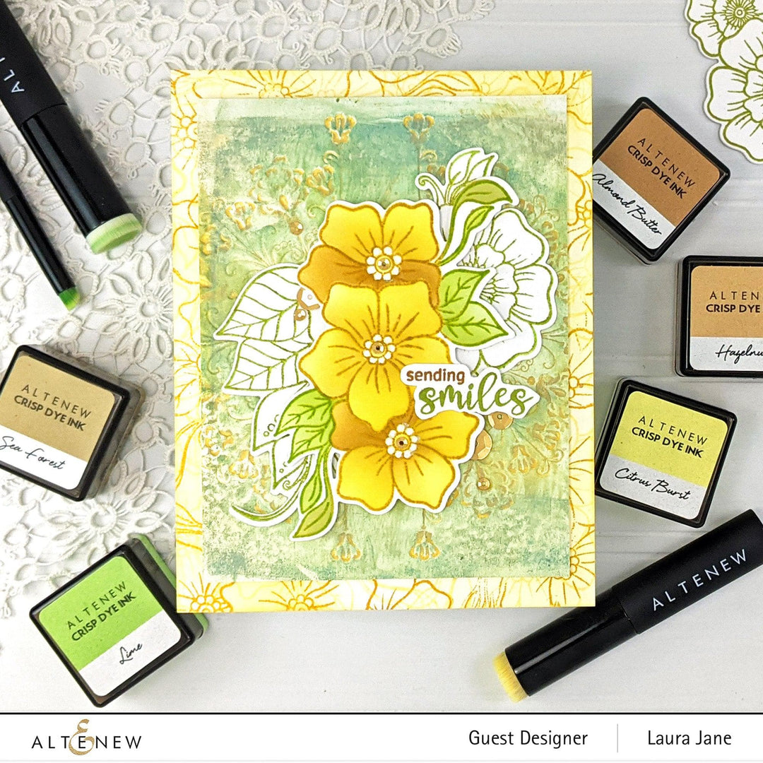 Altenew Stamp & Die & Stencil Bundle Floral Henna Stamp & Die & Stencil Bundle