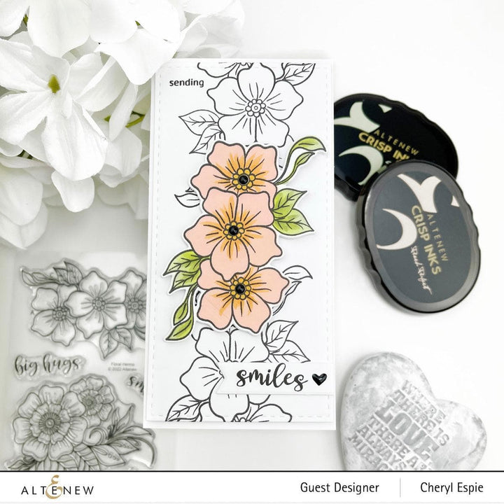 Altenew Stamp & Die & Stencil Bundle Floral Henna Stamp & Die & Stencil Bundle