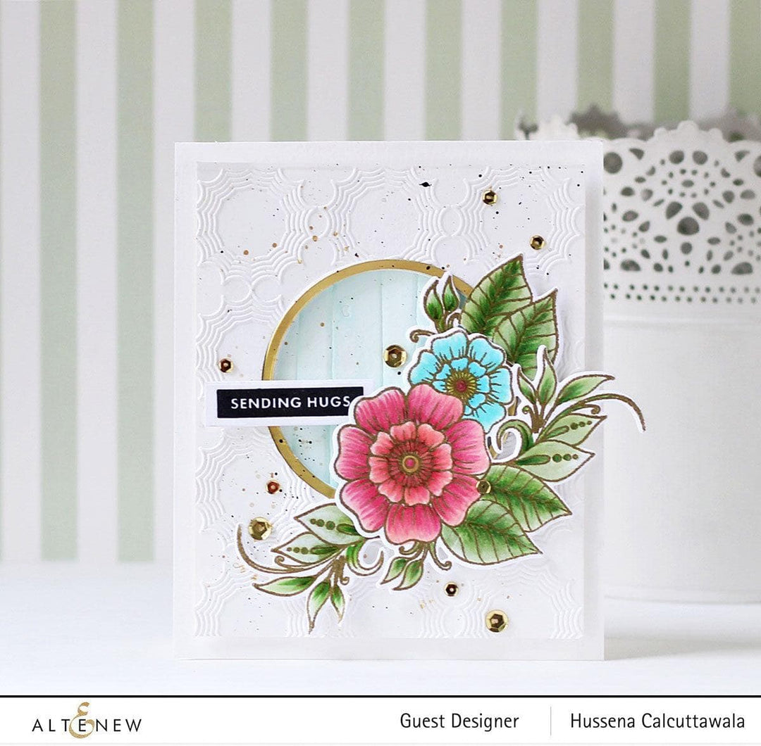 Altenew Stamp & Die & Stencil Bundle Floral Henna Stamp & Die & Stencil Bundle