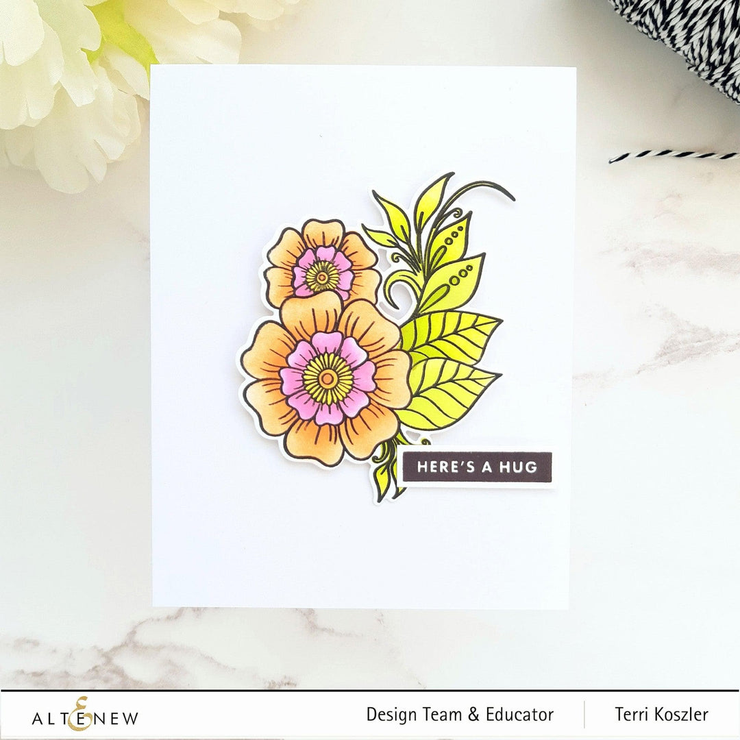 Altenew Stamp & Die & Stencil Bundle Floral Henna Stamp & Die & Stencil Bundle