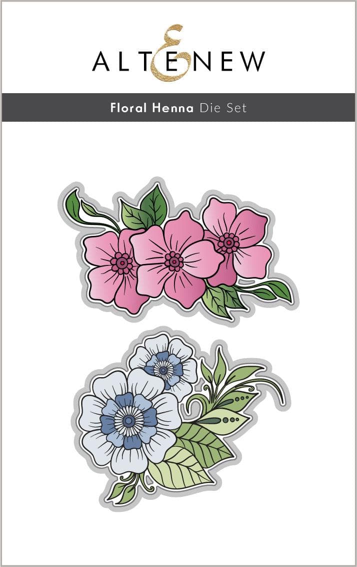Altenew Stamp & Die & Stencil Bundle Floral Henna Stamp & Die & Stencil Bundle
