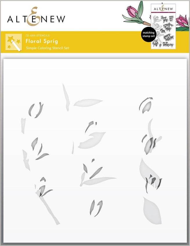 Altenew Stamp & Die & Stencil Bundle Floral Sprig Stamp & Die & Stencil Bundle