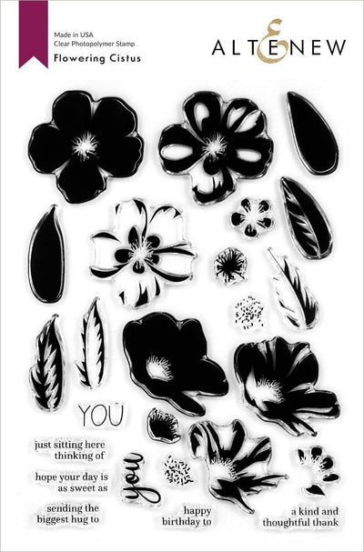 Altenew Stamp & Die & Stencil Bundle Flowering Cistus