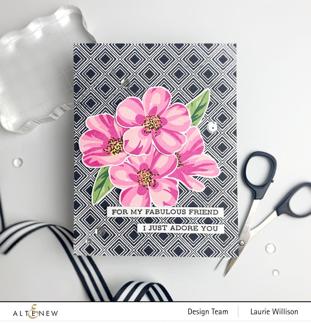 Altenew Stamp & Die & Stencil Bundle Flowering Cistus