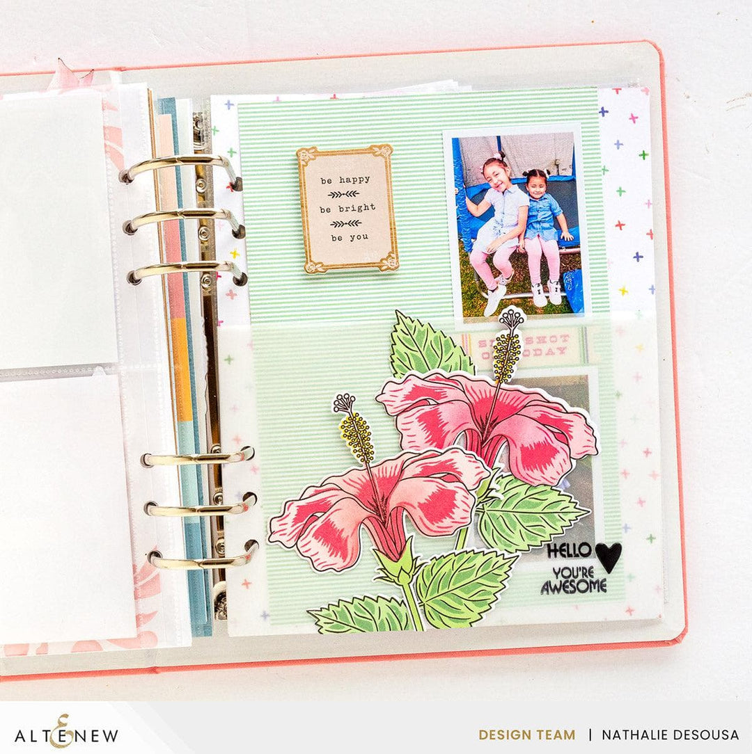 Altenew Stamp & Die & Stencil Bundle Hibiscus Motif
