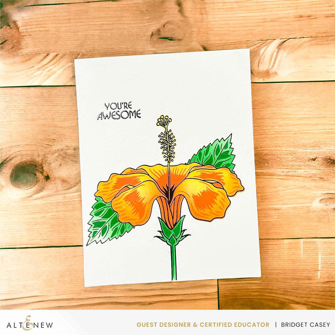 Altenew Stamp & Die & Stencil Bundle Hibiscus Motif