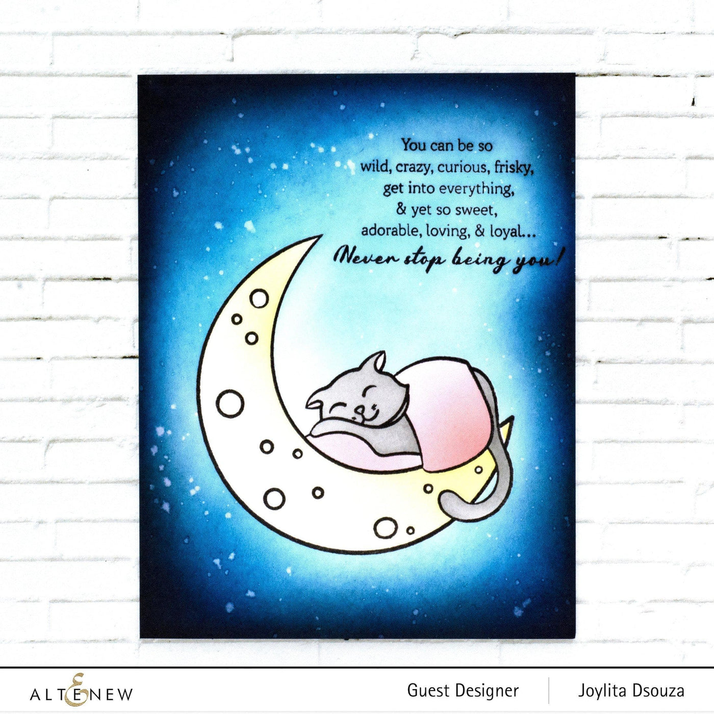Altenew Stamp & Die & Stencil Bundle Hug Your Cat Stamp Bundle: Dreamy Cat Complete Bundle + Hello And Hugs Stamp Set