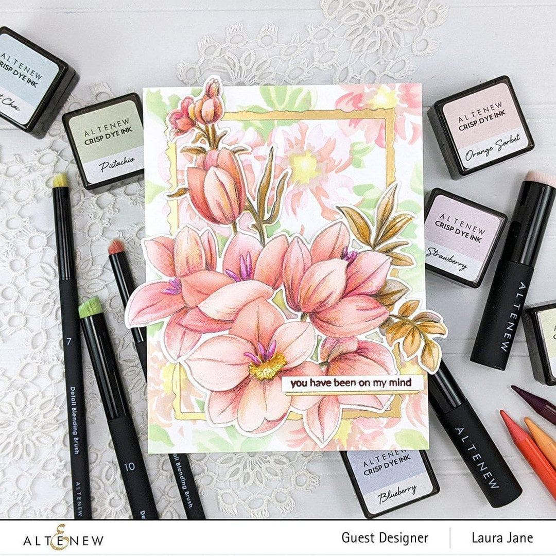 Altenew Stamp & Die & Stencil Bundle In the Woodland Stamp & Die & Coloring Stencil Bundle