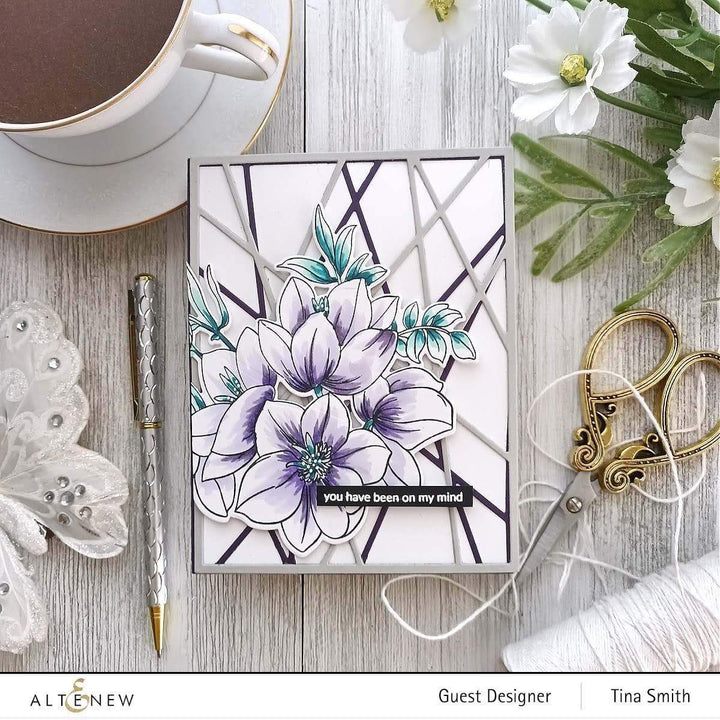 Altenew Stamp & Die & Stencil Bundle In the Woodland Stamp & Die & Coloring Stencil Bundle