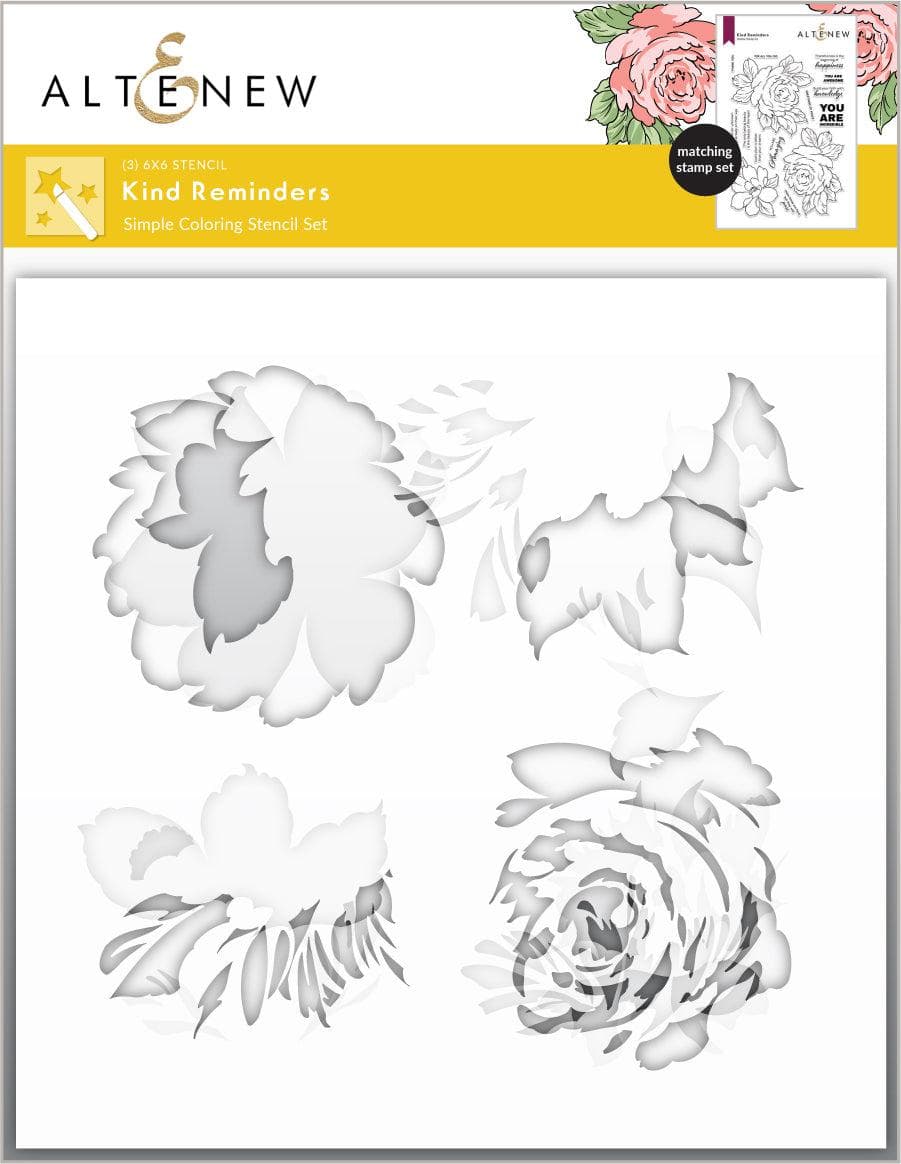 Altenew Stamp & Die & Stencil Bundle Kind Reminders