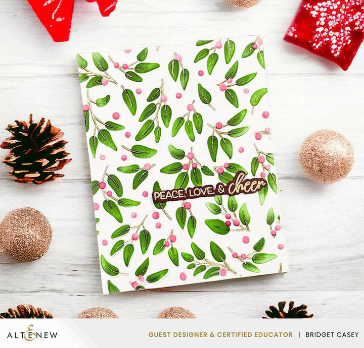 Altenew Stamp & Die & Stencil Bundle Linear Life Poinsettias