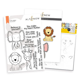 Altenew Stamp & Die & Stencil Bundle Little Safari