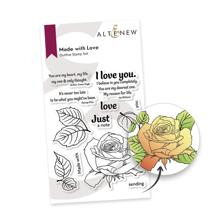 Altenew Stamp & Die & Stencil Bundle Made With Love