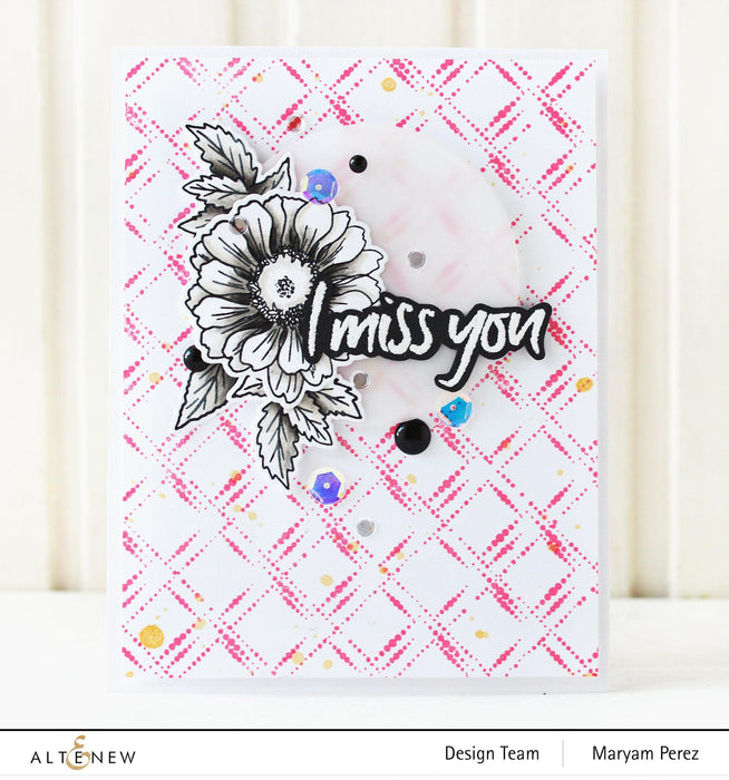 Altenew Stamp & Die & Stencil Bundle New Beginnings Stamp & Die & Mask Stencil Bundle