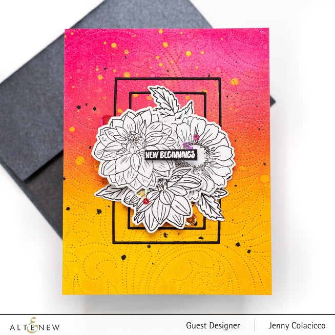 Altenew Stamp & Die & Stencil Bundle New Beginnings Stamp & Die & Mask Stencil Bundle