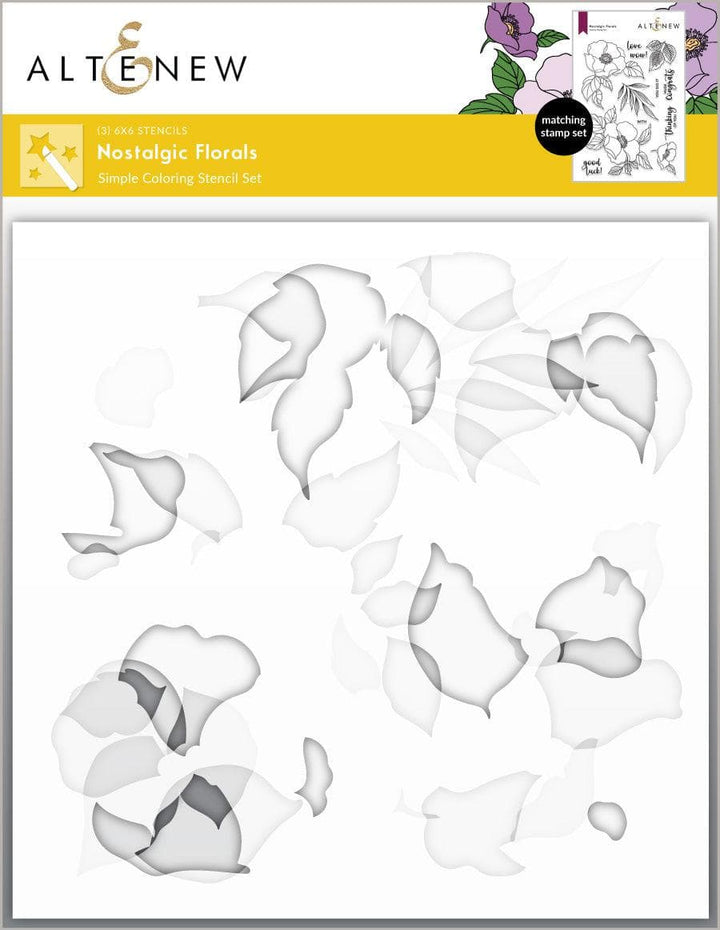 Altenew Stamp & Die & Stencil Bundle Nostalgic Florals Complete Bundle